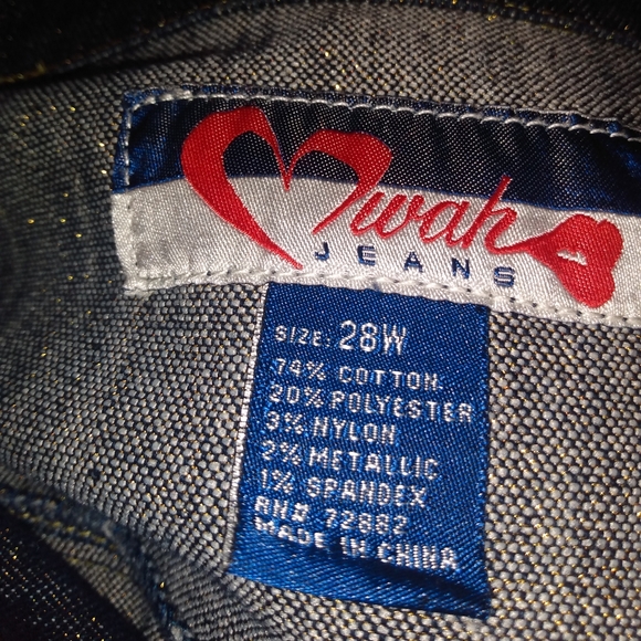 SWAK Jeans Women's Plus Denim Jacket with Stretch Size 28W - Picture 8 of 9